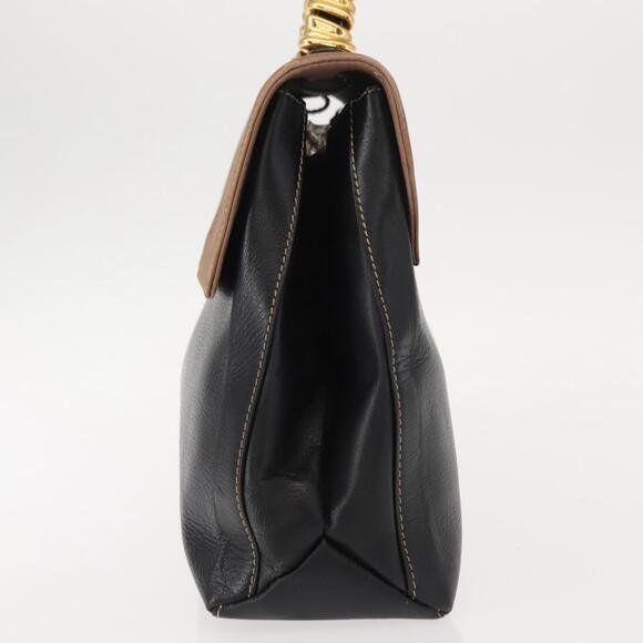 LOEWE Velazquez Hand Bag Leather Suede Brown Black gold...